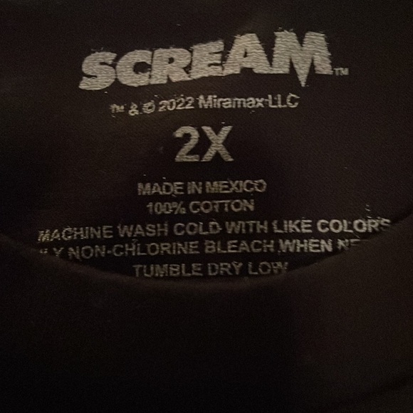 NWT OFFICIALLY LICENSED Scream Sidney T-Shirt Graphic Tee Top Ghost Face Horror - Picture 5 of 5